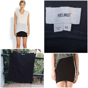 Helmut Lang  Black Mini‎ Skirt